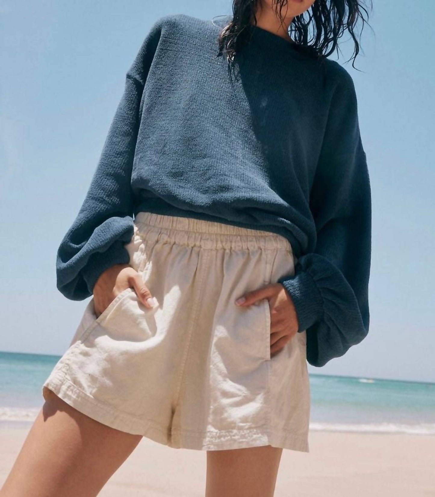 Free People - Poplin Pull On Short