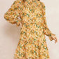 Entro - Floral Print Smocked Dress