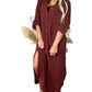 Style Usa - Maxi Gauze Shirt Dress