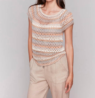 Charlie B - Knitted Short Sleeve Top