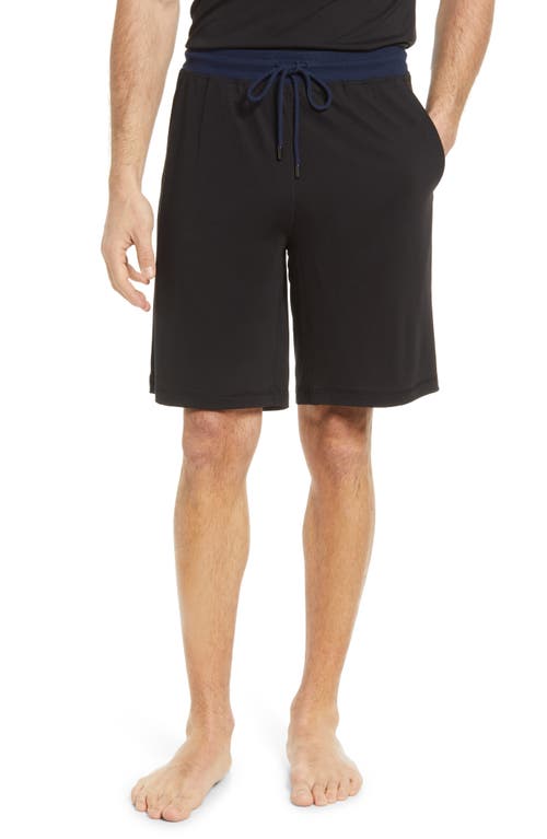 Daniel Buchler Men's Pajama Shorts in Black, Size Small