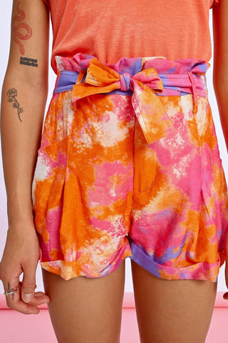 Molly Bracken - High-waisted Paper Bag Shorts