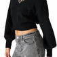 Steve Madden - Evilyn V-neck Sweater