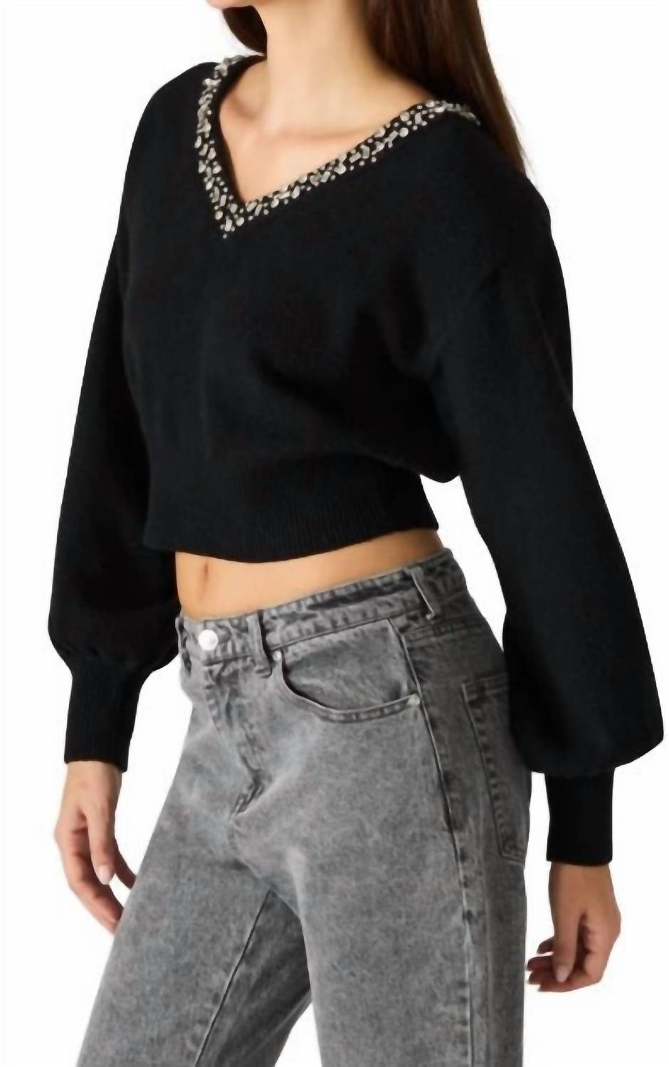Steve Madden - Evilyn V-neck Sweater