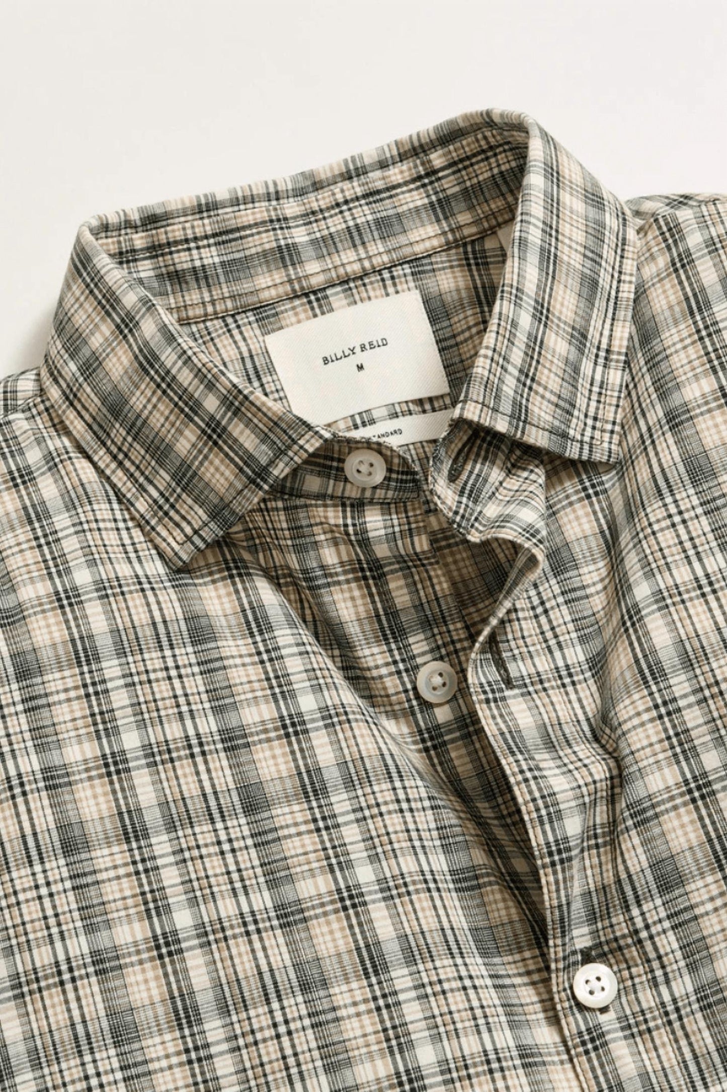 Billy Reid - Men's Micro-madras Plaid T-shirt