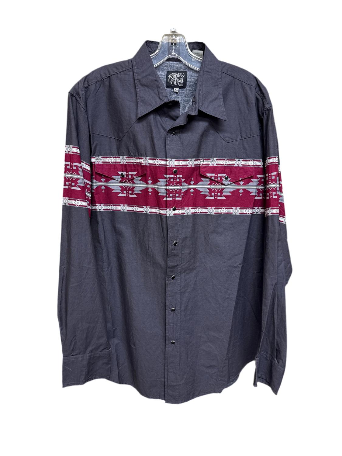 Roper - Men's Roper Grey Shirt