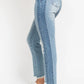 Judy Blue - Side Panel Detail With Fray Hem Slim Jean