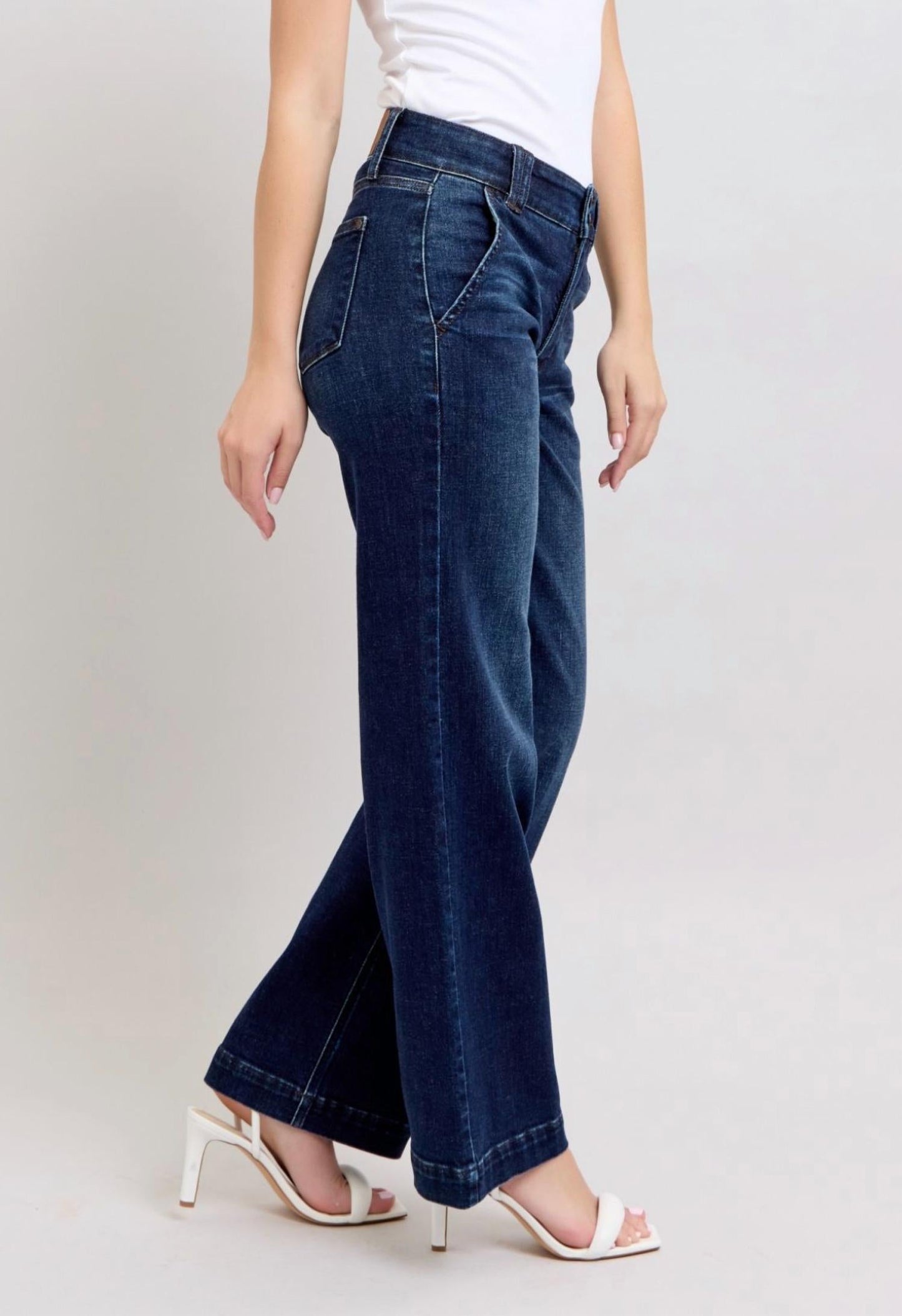 Judy Blue - High Waist Wide Leg Jeans