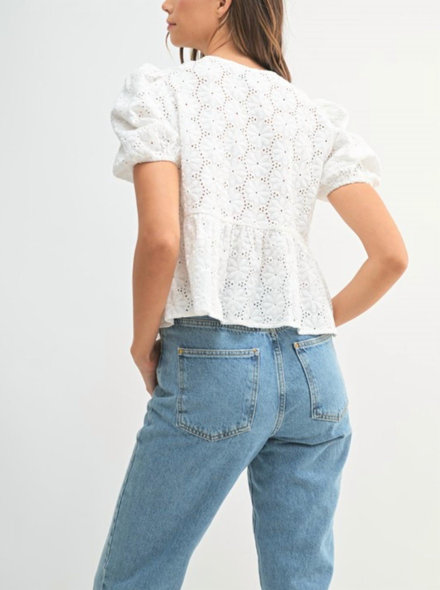 Daisy - Claire Babydoll Front Tie Top