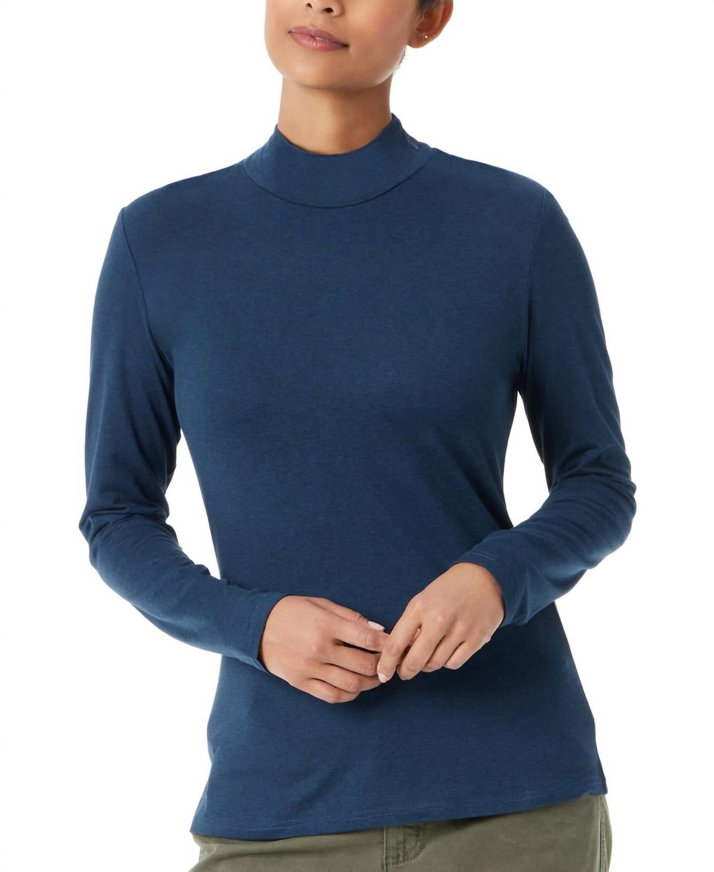 Bass Outdoor - Women's Mock Neck Long Sleeve Top