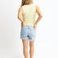 Karlie - Stripe Knit Novelty Vest Top