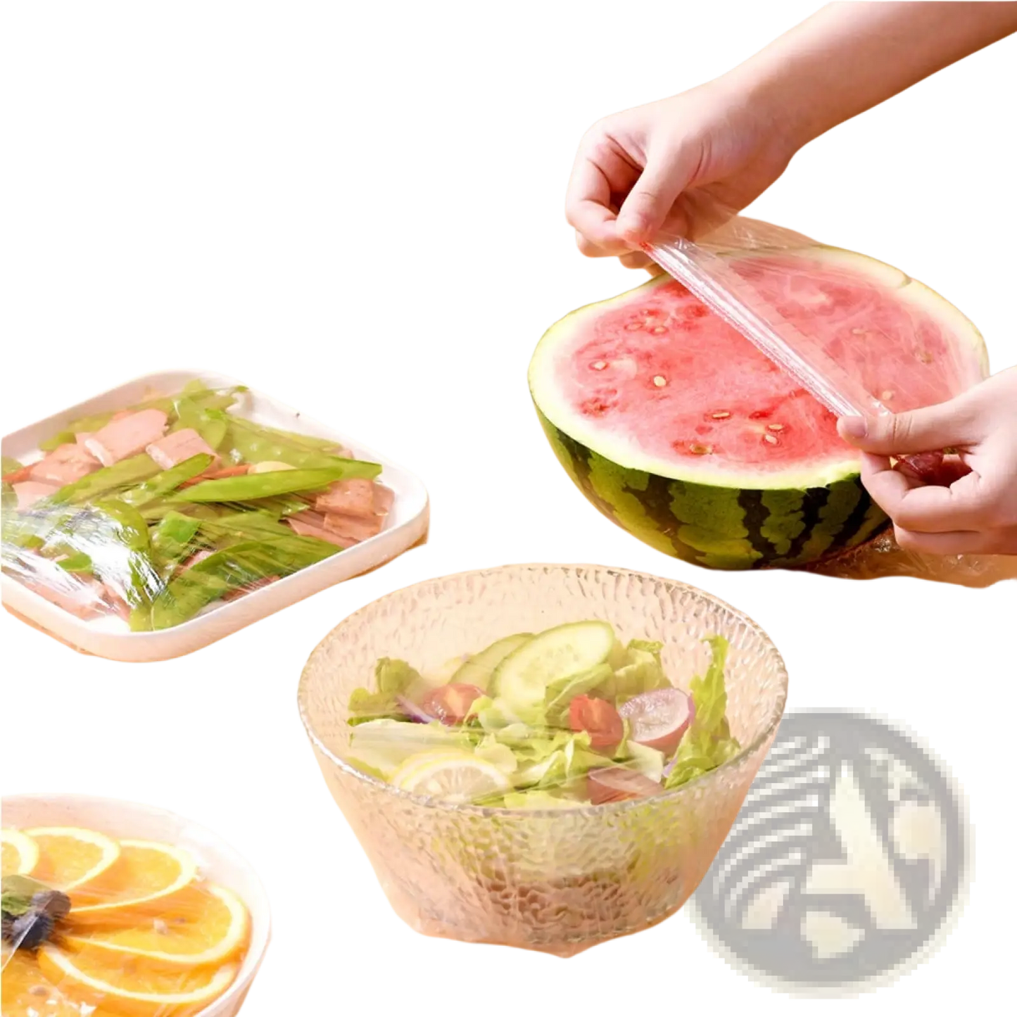 Elastic Food Storage Covers 100pcs Plastic Bowl Wrap