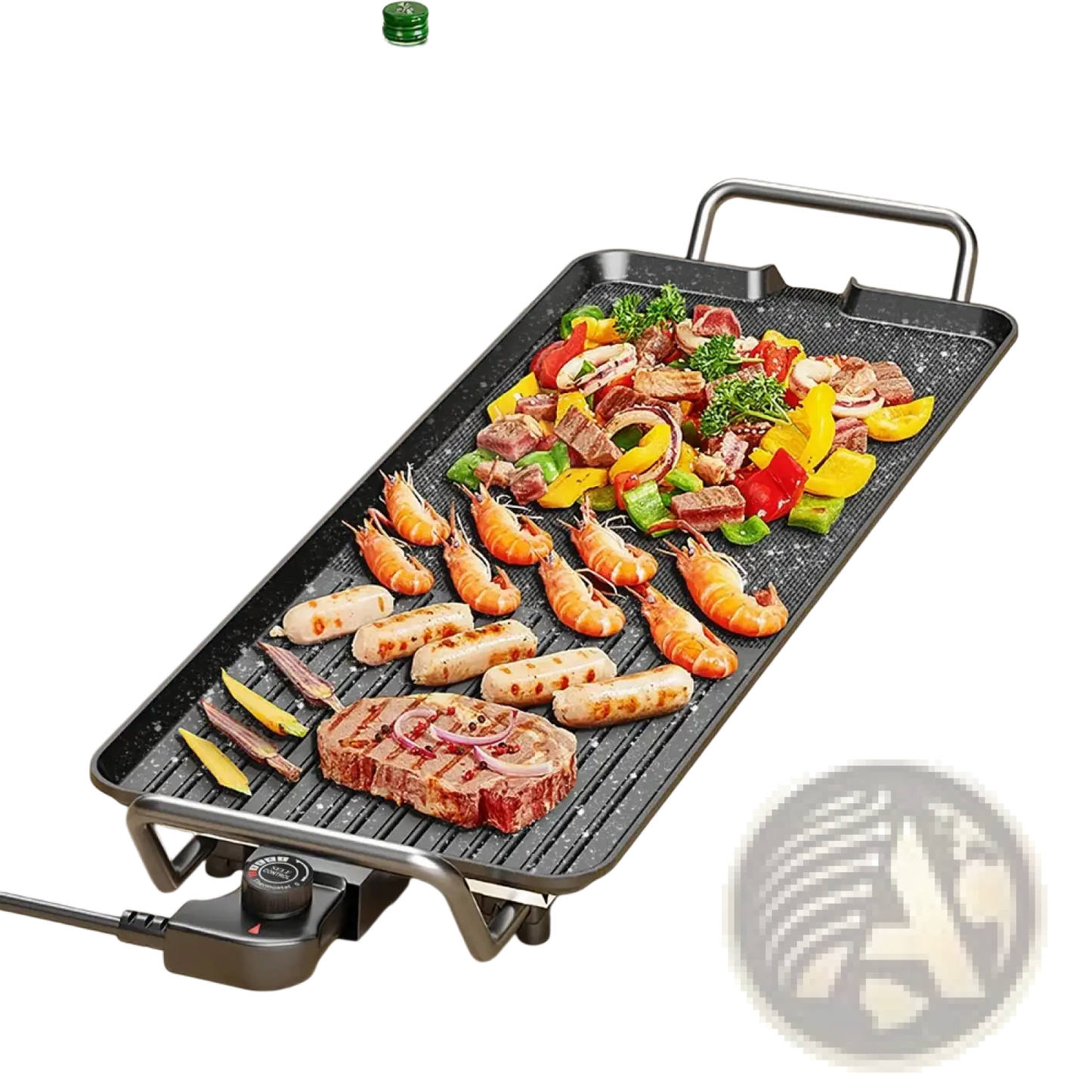 Electric Barbecue Grill Non Stick Indoor Outdoor Griddle