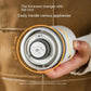 Compact Automatic Electric Coffee Grinder with Metallic Band