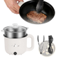 Electric Hot Pot with Steamer 1.8l Mini Rice Cooker