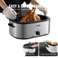 Electric Roaster Oven 24 Qt Turkey Roaster with Lid