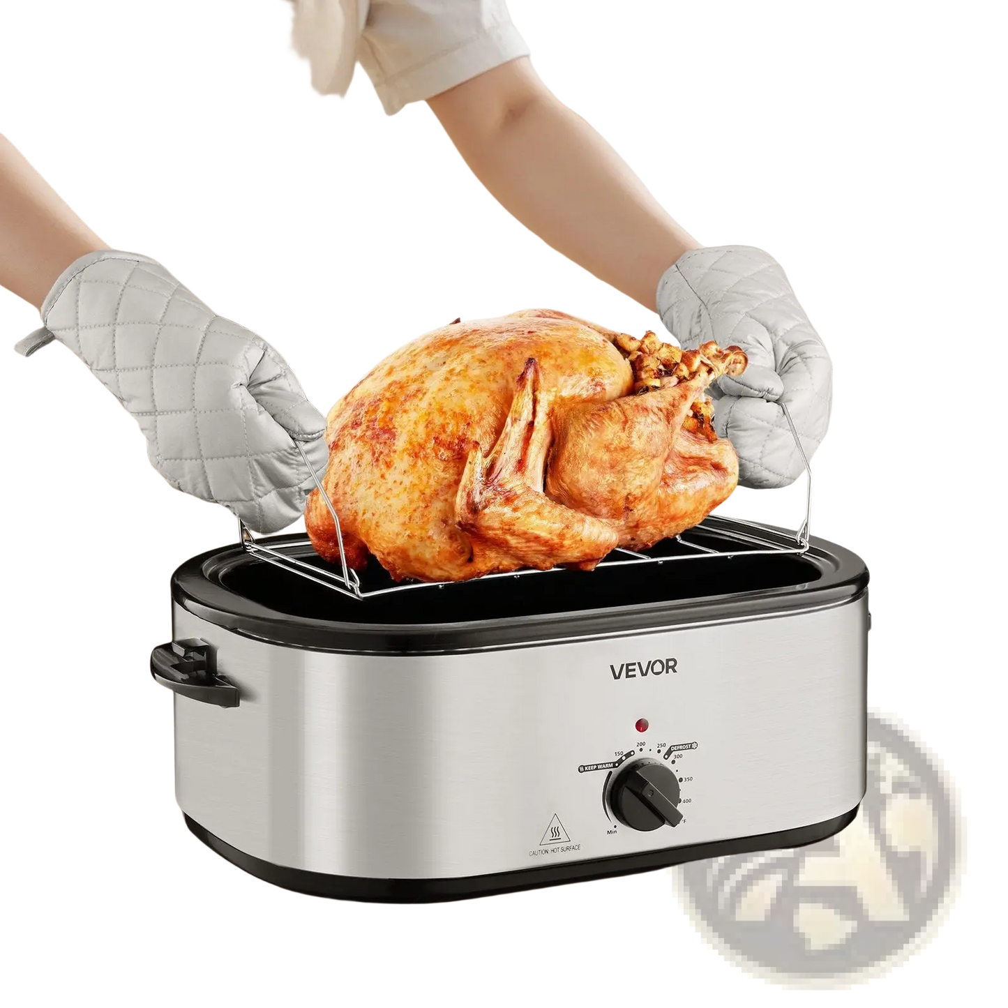 Electric Roaster Oven 24qt with 3 Bin Buffet Server