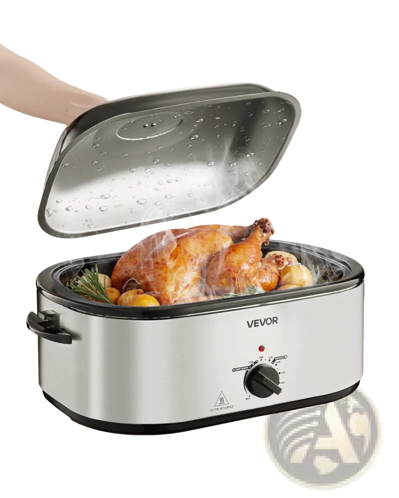Electric Roaster Oven 24qt with 3 Bin Buffet Server