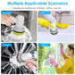 Electric Spin Scrubber Cordless Cleaning Brush with 4 Heads
