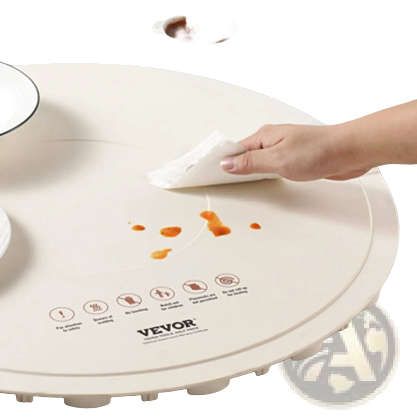 Electric Warming Tray Rollable Food Mat with Timer