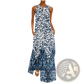 Elegant Floral Lace Appliqué Sleeveless Maxi Dress