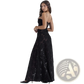 Elegant Lace Embroidery Spaghetti Strap Maxi Dress
