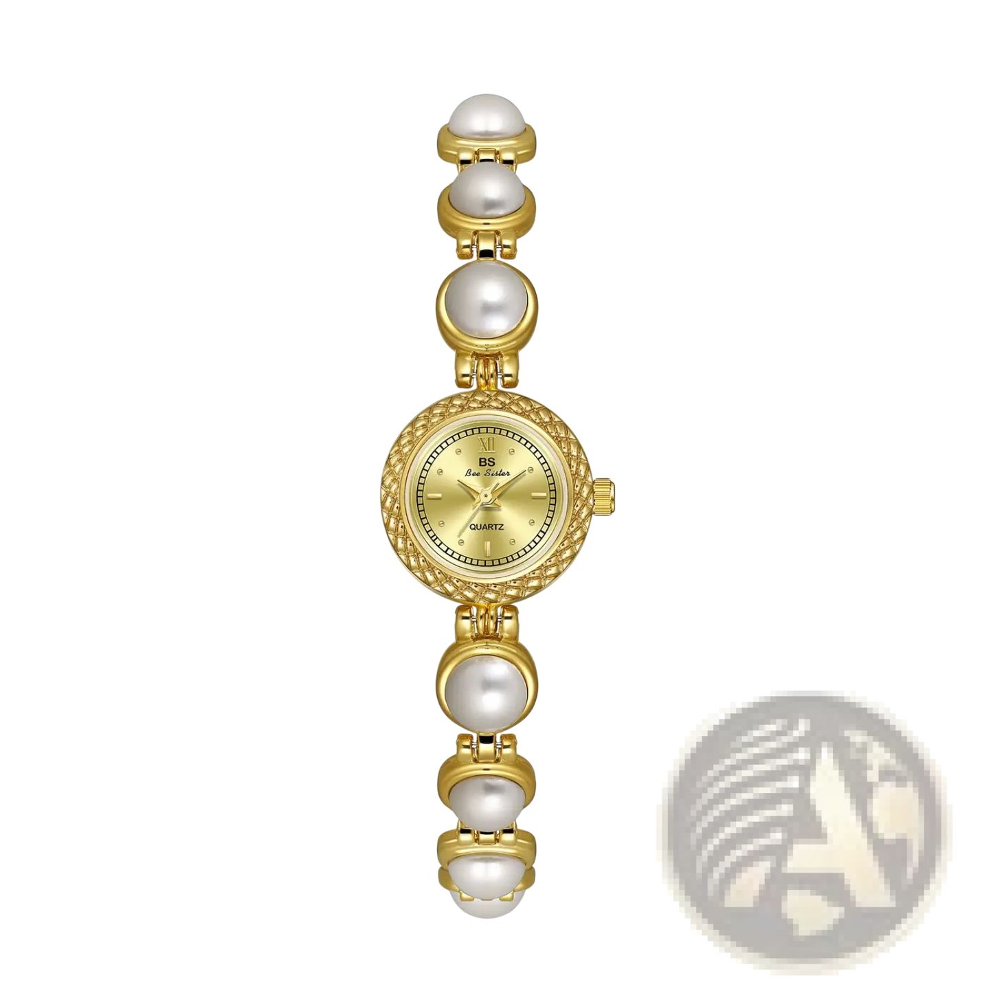 Elegant Pearl Bracelet Quartz Watch for Women