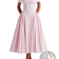 Elegant Off-the-shoulder High Waist Midi Dress