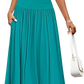 Elegant Sleeveless Pleated Maxi Dress with Pockets