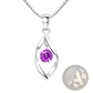 Elegant Zircon Twist Teardrop Pendant Necklace