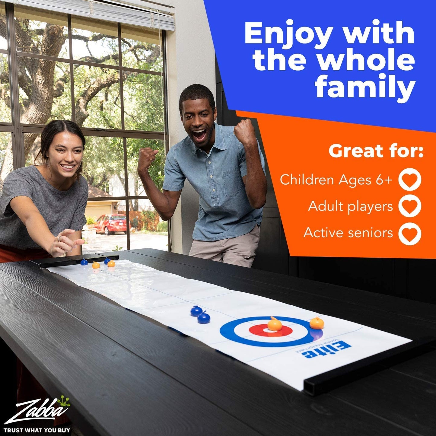 Jogo de curling Elite Sportz - Diversão de mesa 