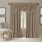 Cortina de cachoeira Elrene All Seasons em poliéster mesclado - cinza-claro, 132 cm x 240 cm