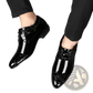 Embossed Patent Leather Men’s Formal Business Shoes