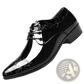 Embossed Patent Leather Men’s Formal Business Shoes