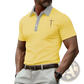 Embroidered Cross Contrast Trim Polo Shirt