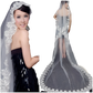 Embroidered Floral Lace Cathedral Wedding Veil