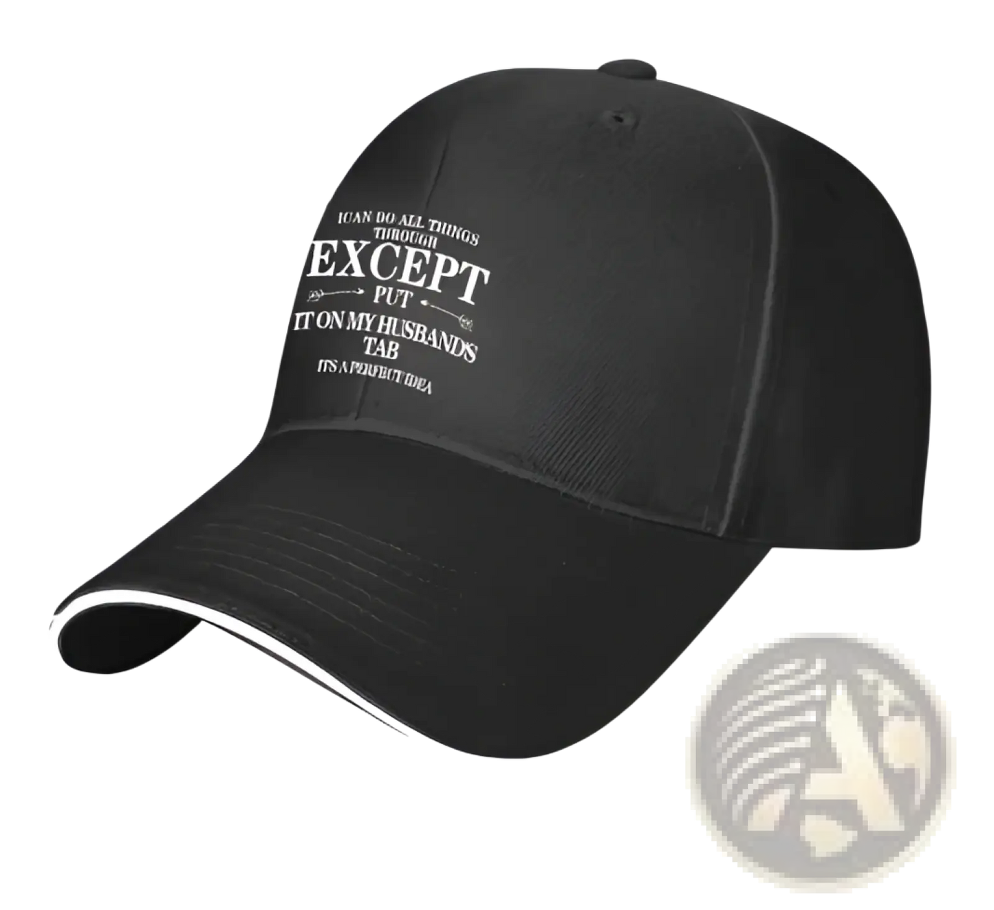 Embroidered Slogan Baseball Cap Sun Hat for Women