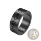 Engraved Runic Titanium Steel Band Ring for Men and Women