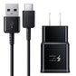 Carregador de viagem Samsung Adaptive Fast Charge com cabo USB para USB-C, preto (pacote de varejo)