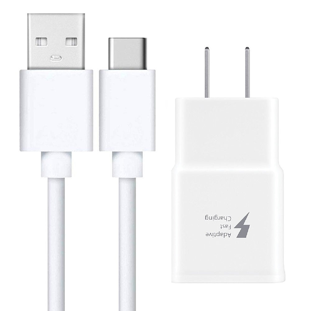 Carregador de viagem Samsung Adaptive Fast Charge com cabo USB para USB-C, preto (pacote de varejo)