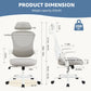 Ergonomic Mesh Office Chair with Flip Up Arms