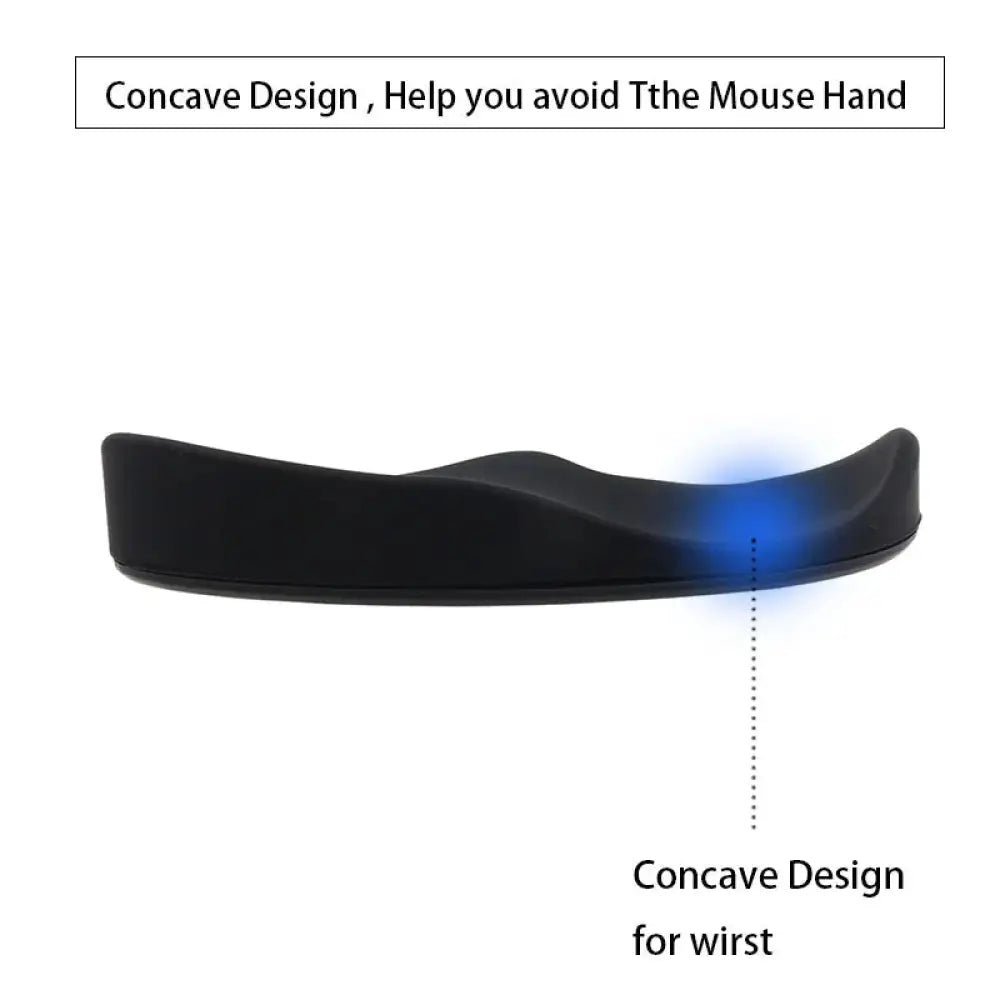 Ergonomic Silicone Gel Mouse Wrist Rest with Gliding Base