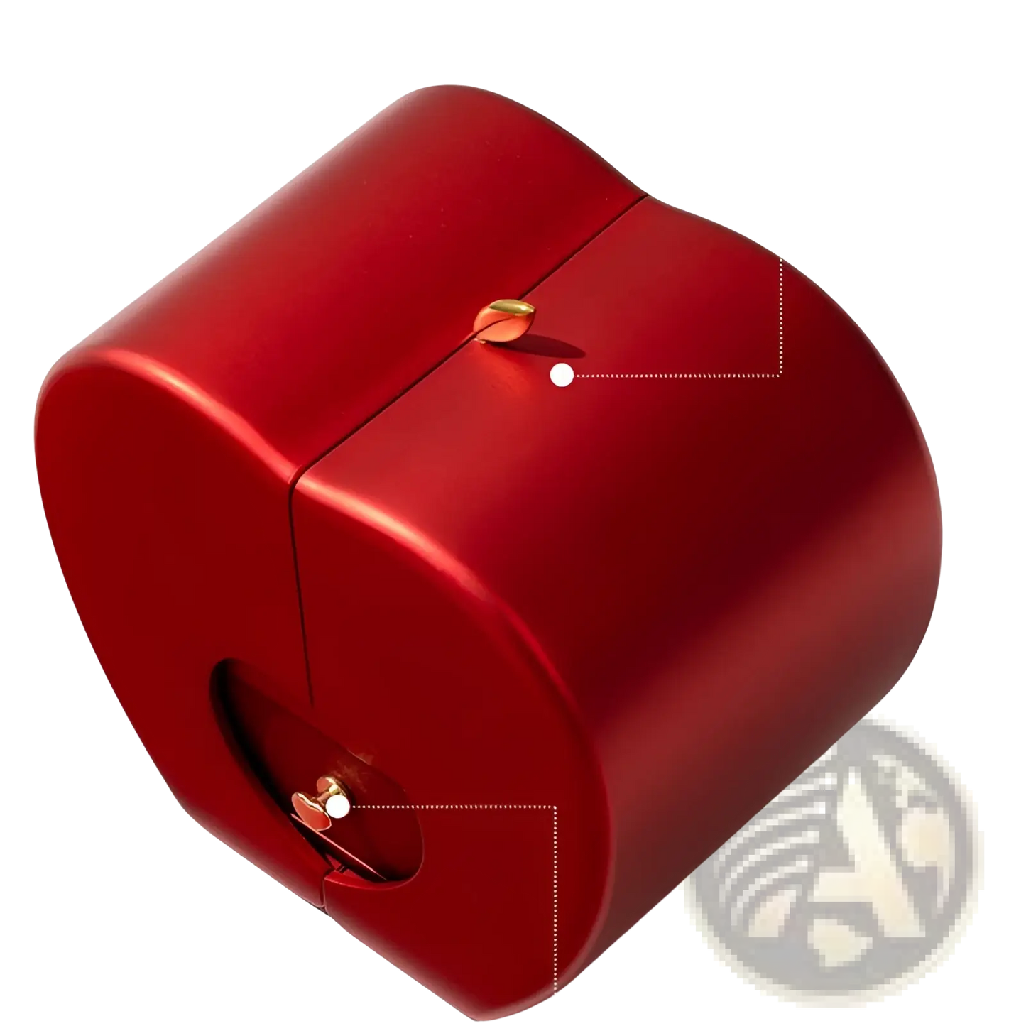 Eternal Rose Apple Jewelry Box with Hidden Necklace Drawer