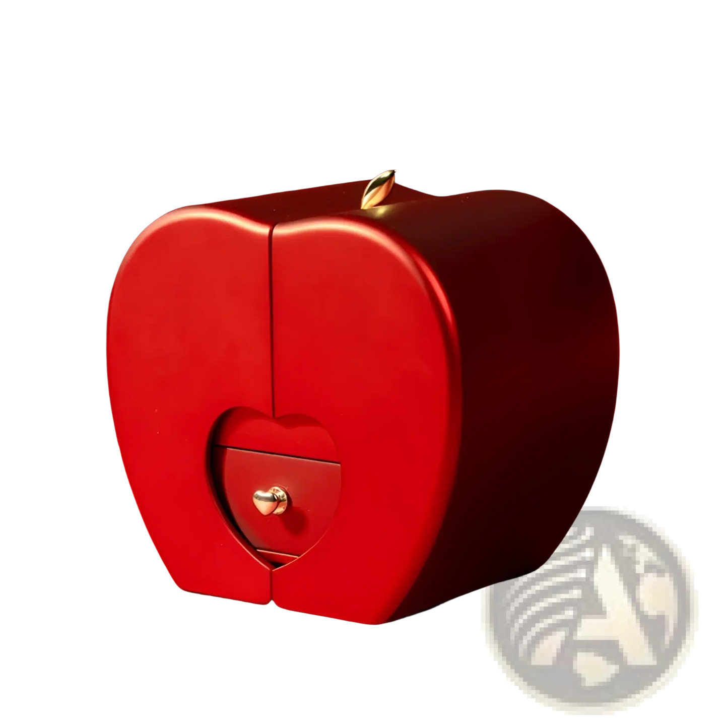 Eternal Rose Apple Jewelry Box with Hidden Necklace Drawer
