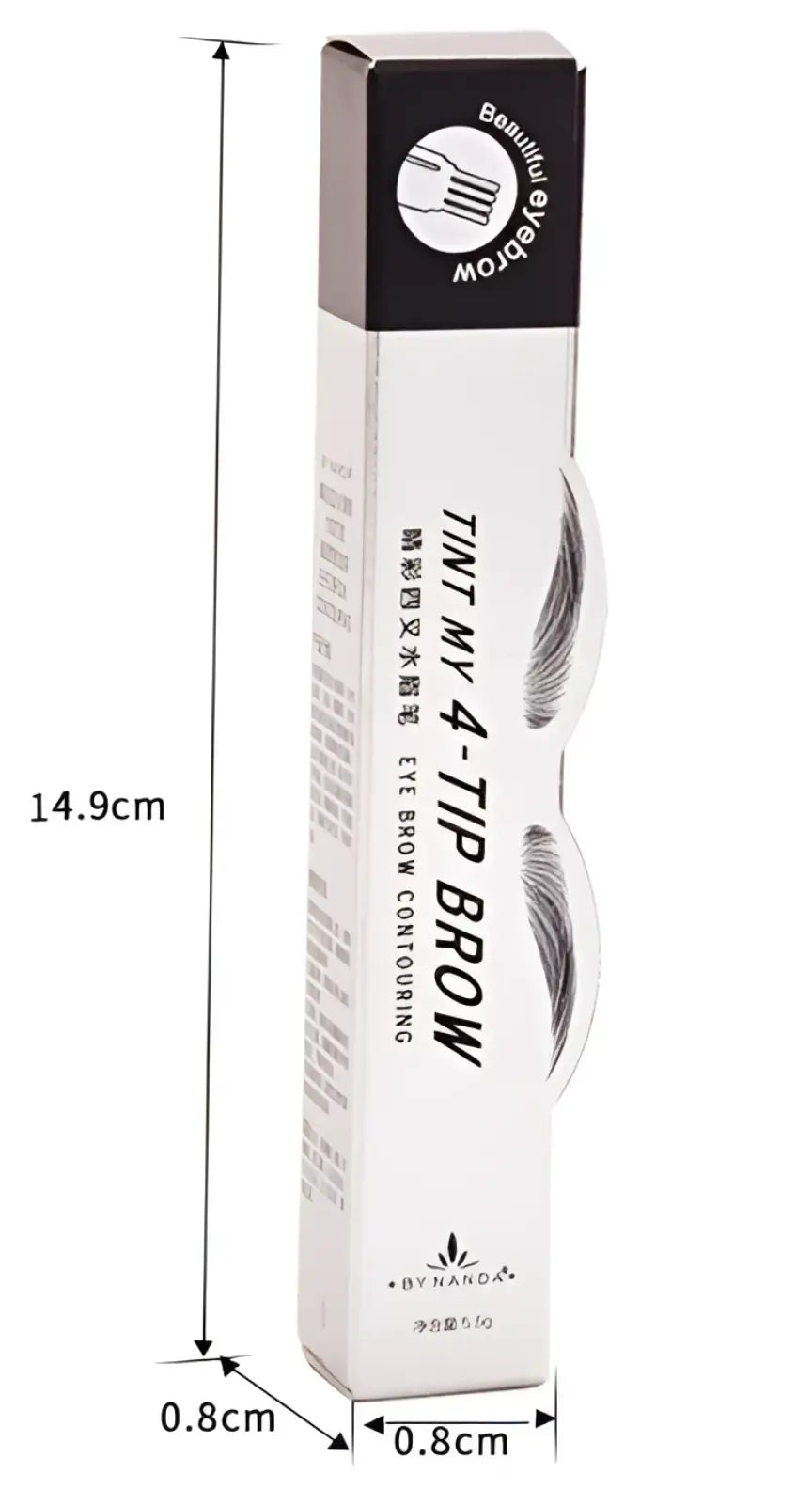 Eyebrow Pencil Waterproof Long Lasting 4 Claw Pen