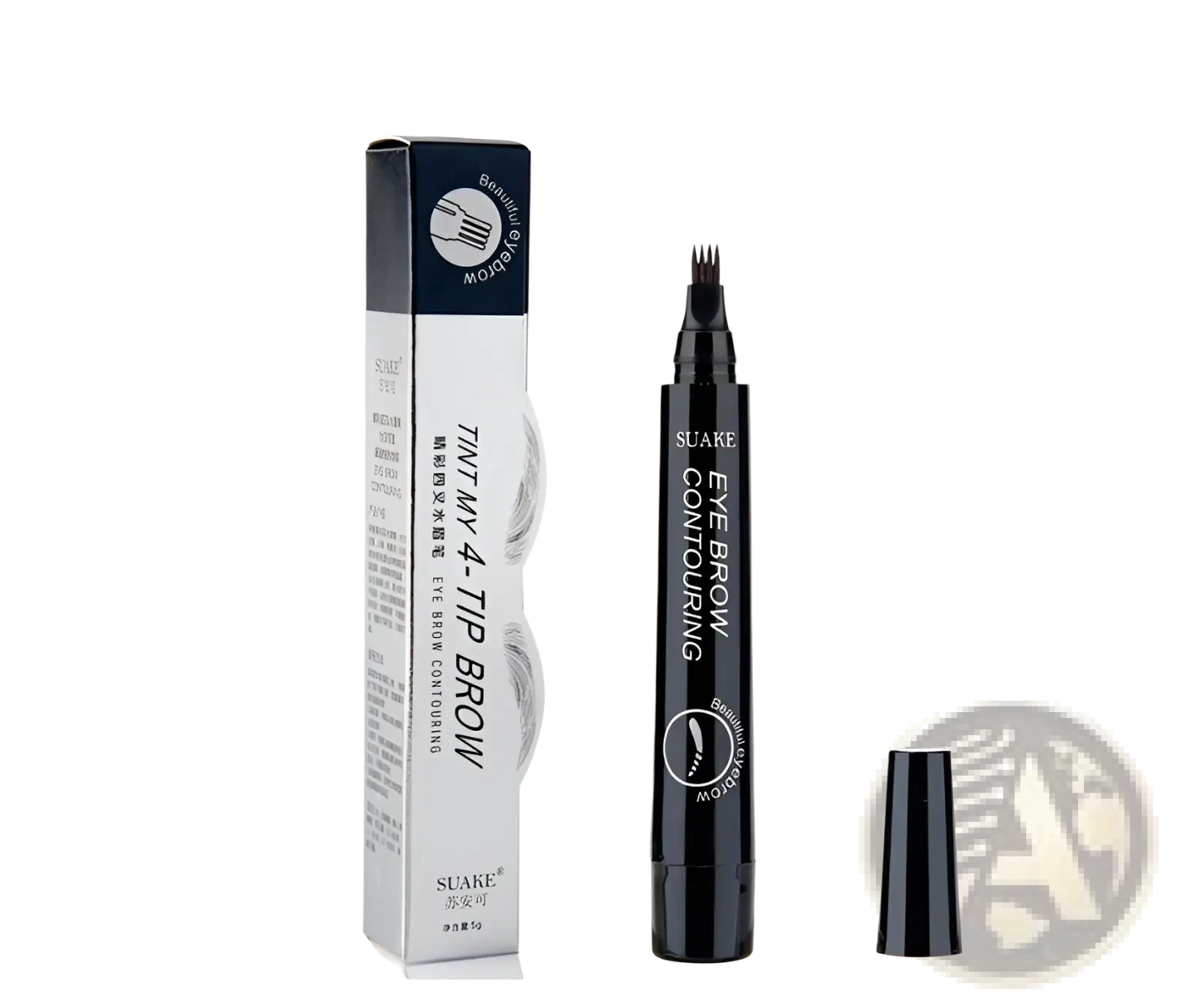 Eyebrow Pencil Waterproof Long Lasting 4 Claw Pen
