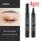 Eyebrow Pencil Waterproof Long Lasting 4 Claw Pen