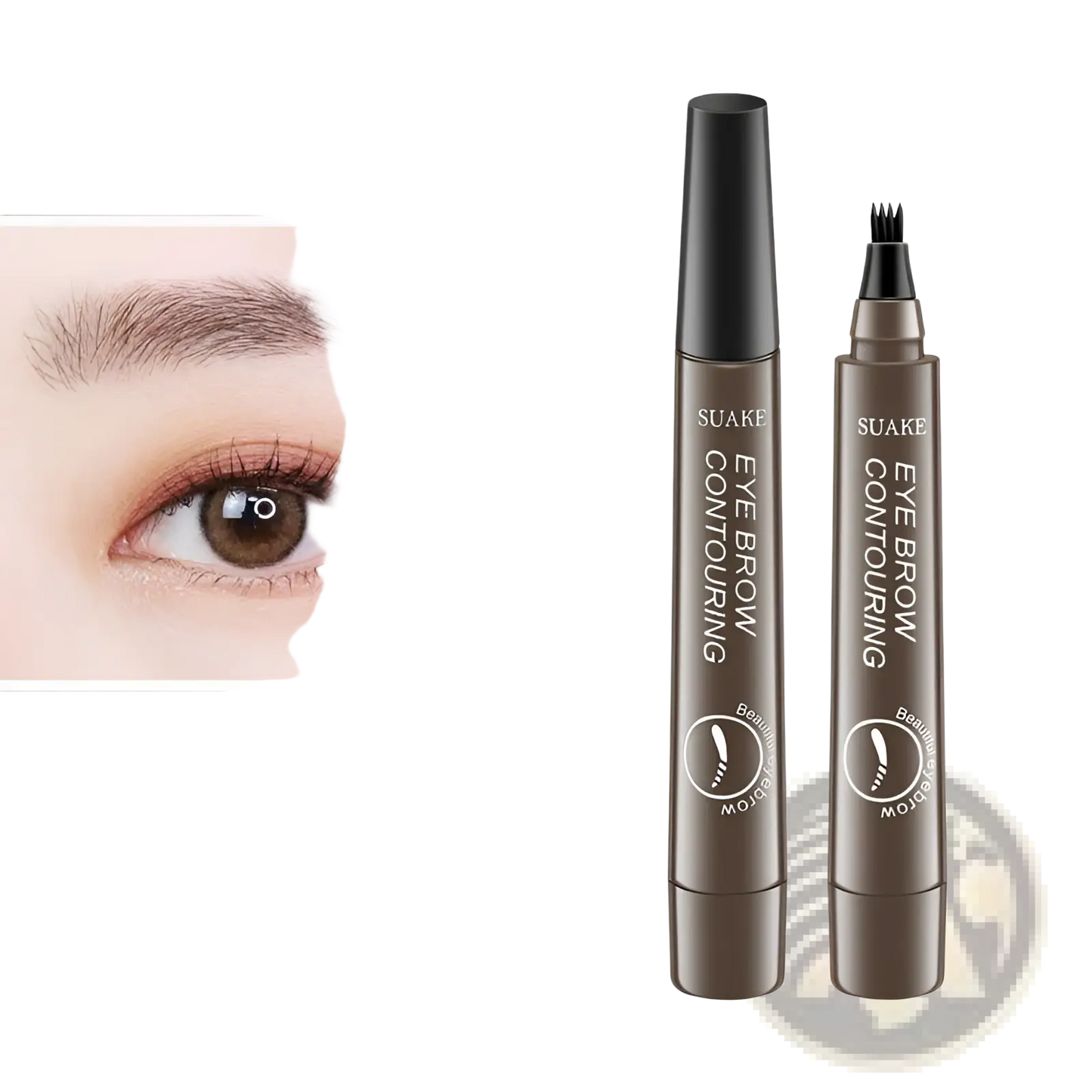 Eyebrow Pencil Waterproof Long Lasting 4 Claw Pen
