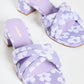 Larroude - Women's Laguna Floral Knit Sandal