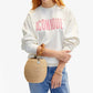 Clare V. - Oversized Sweatshirt with Iconique